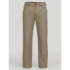 Wrangler Mens 32x32 Khaki Carpenter Work Pants Utility Cotton Relaxed Fit Beige